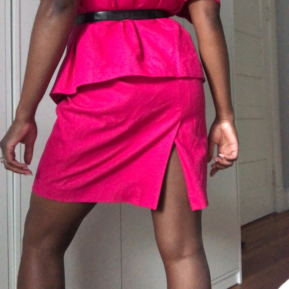 Vintage 100% Silk Matching Skirt Suit Set - Picture 4 of 15